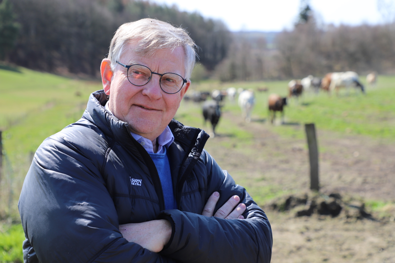 Portræt af Poul Pedersen, direktør på Thise Mejeri