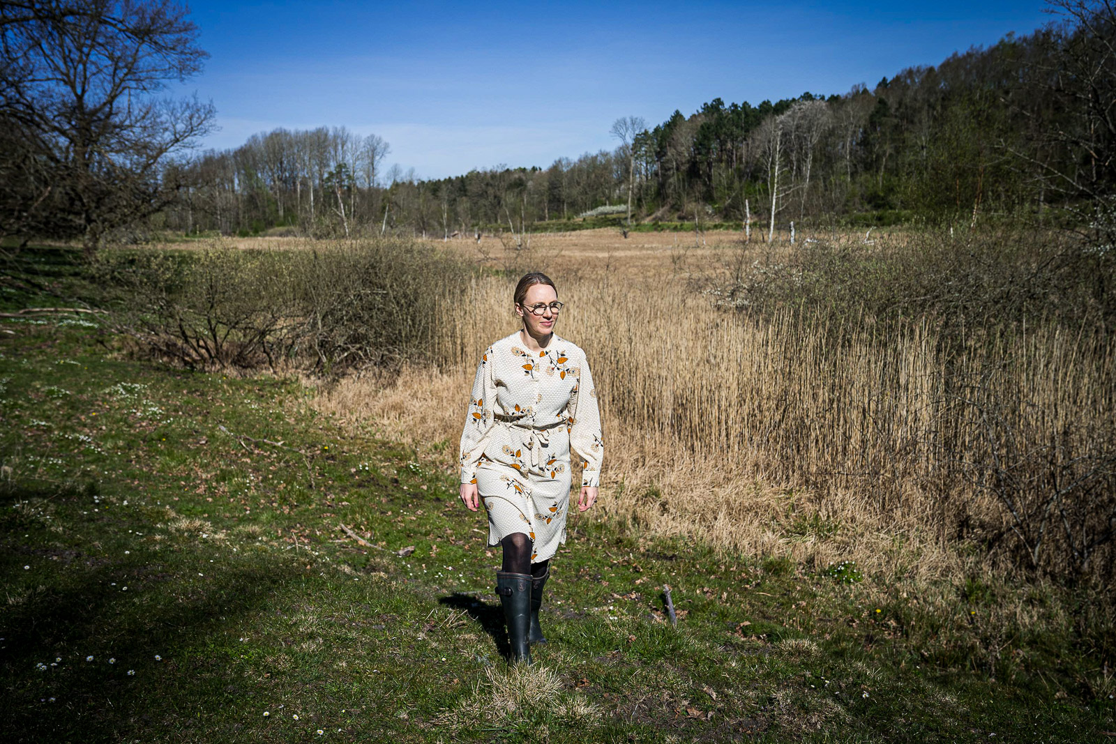 Lea Wermelin går i Klevads Mose