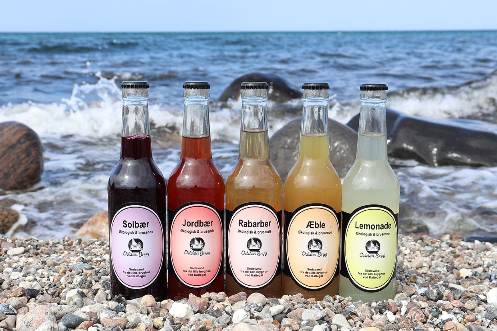 Fem sodavnad fra Odden Bryg