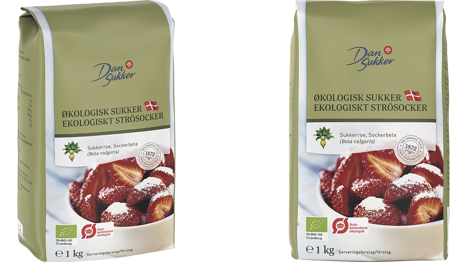 Produktbillede af dansk økologisk sukker