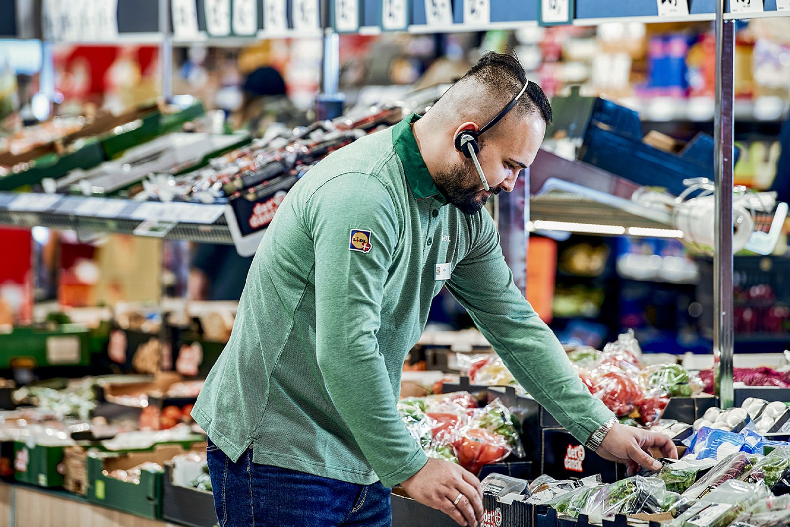 Lidls grøntafdeling.