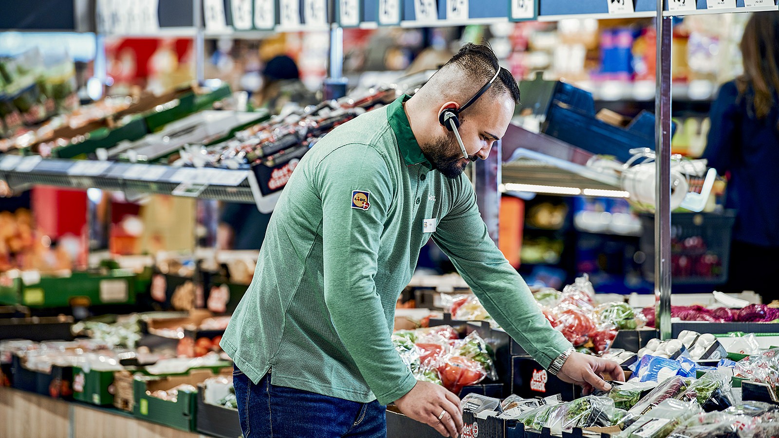 Lidls grøntafdeling.
