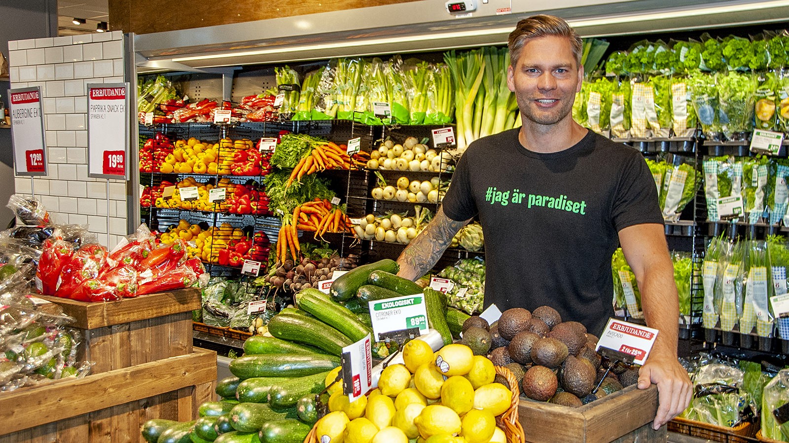 Johannes Cullberg i butikken