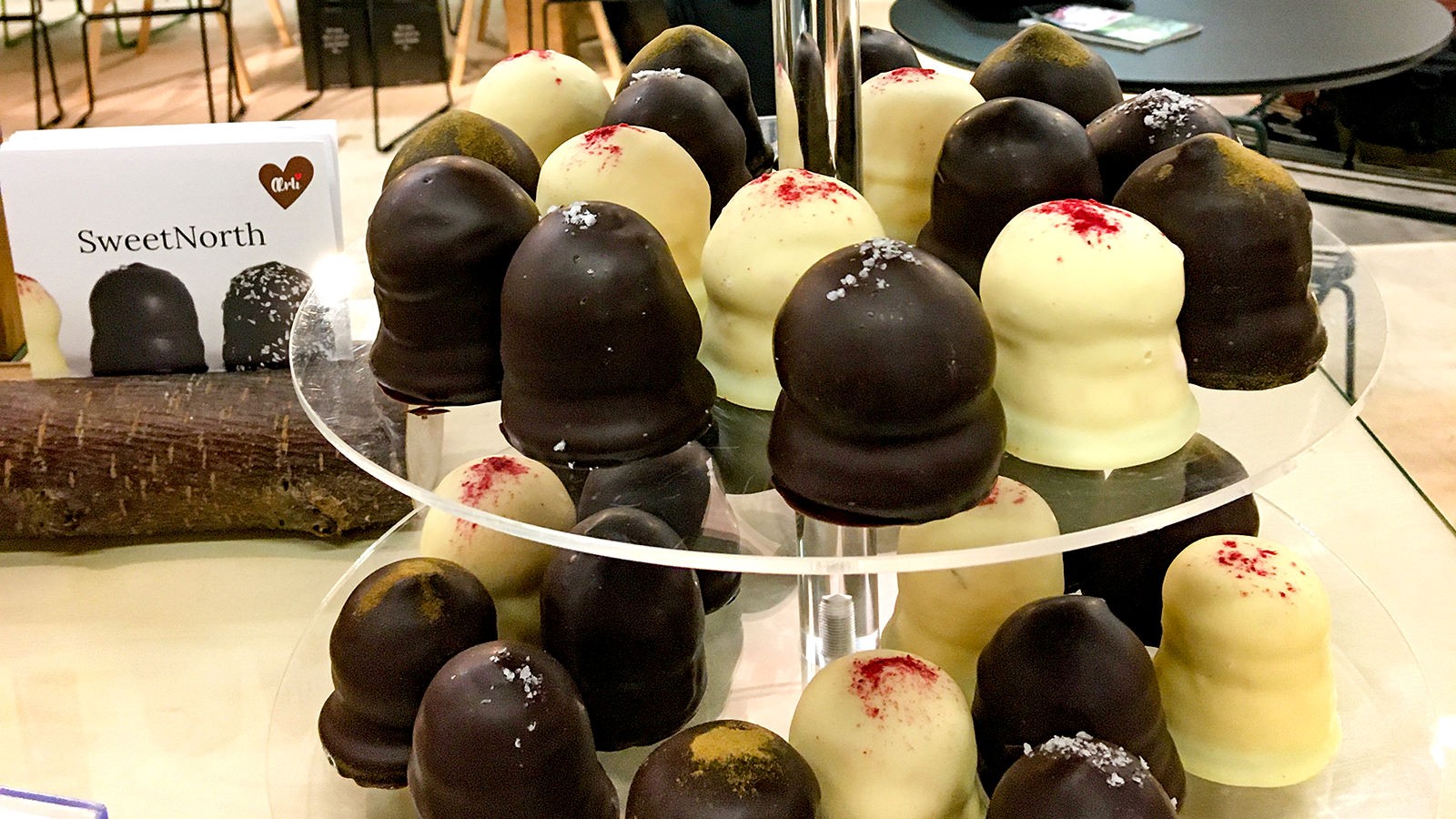 Fad med flødeboller fra Sweetnorth