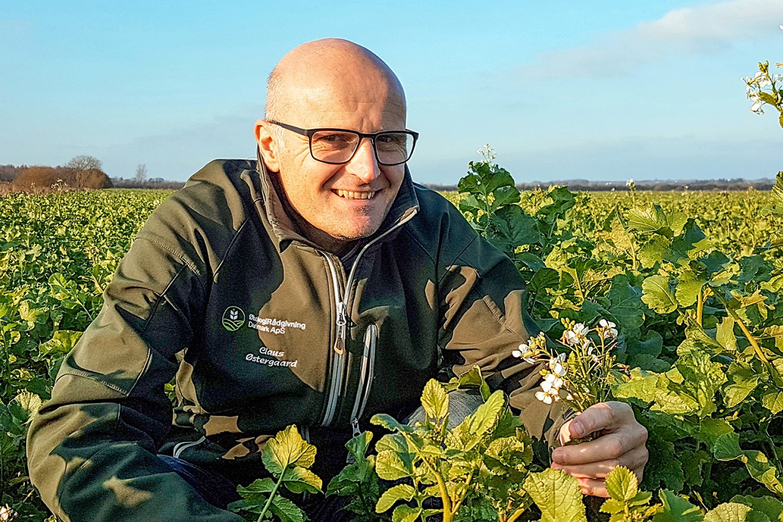 Claus Østergaard i marken
