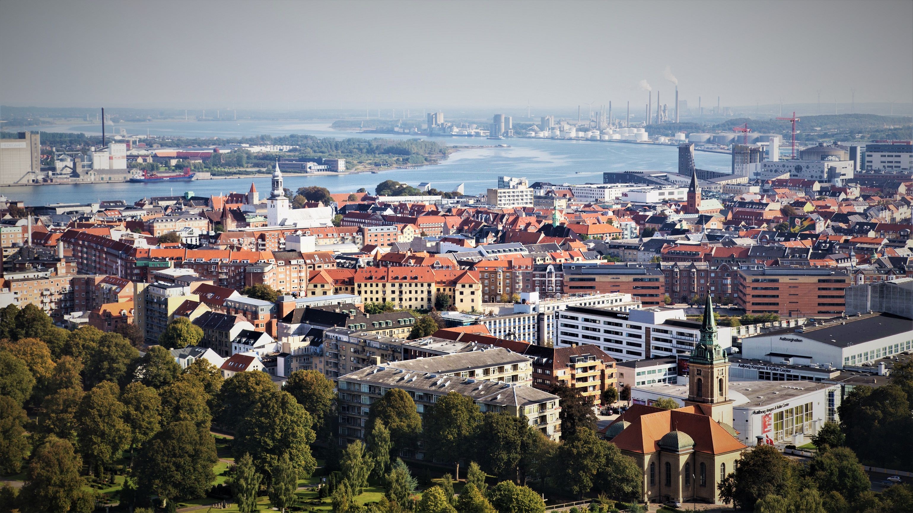 Aalborg Kommune set ovenfra