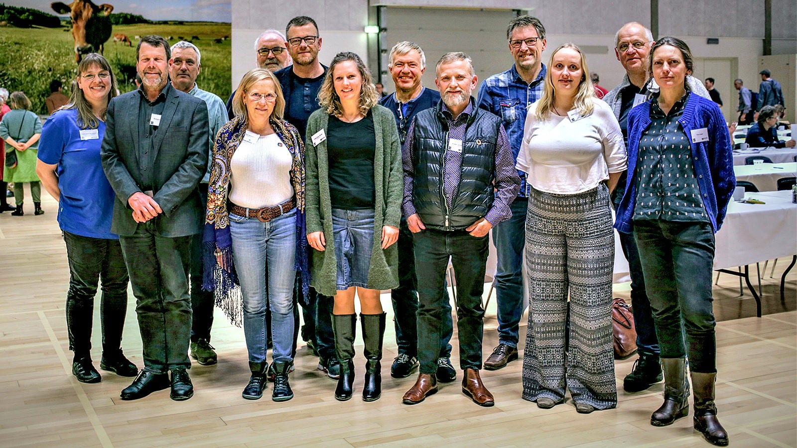 Bestyrelsen fra venstre: Christina Udby Hansen, Karsten Kjærgaard, Per Kølster, Birte Brorson, Jørgen Skøtt Sønderby, Brian Nybo, Helle Huus Bjerge, Ole Sørensen, Preben Lauridsen, Kim Qvist, Martha Marie Jensen, Mads Helms og Tina Unger