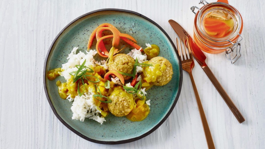 Veganske boller i karry