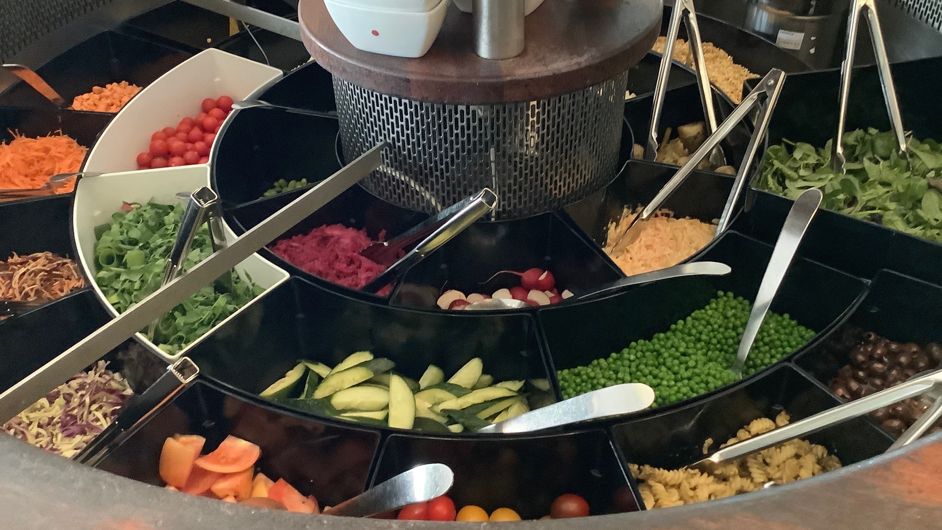 Den økkologiske salatbar i Jenens Bøfhus
