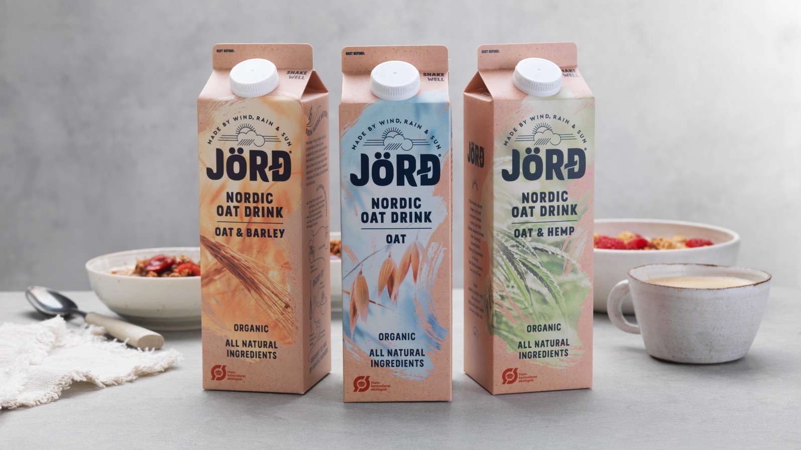 Tre nye, økologiske havredrikke fra Arla.