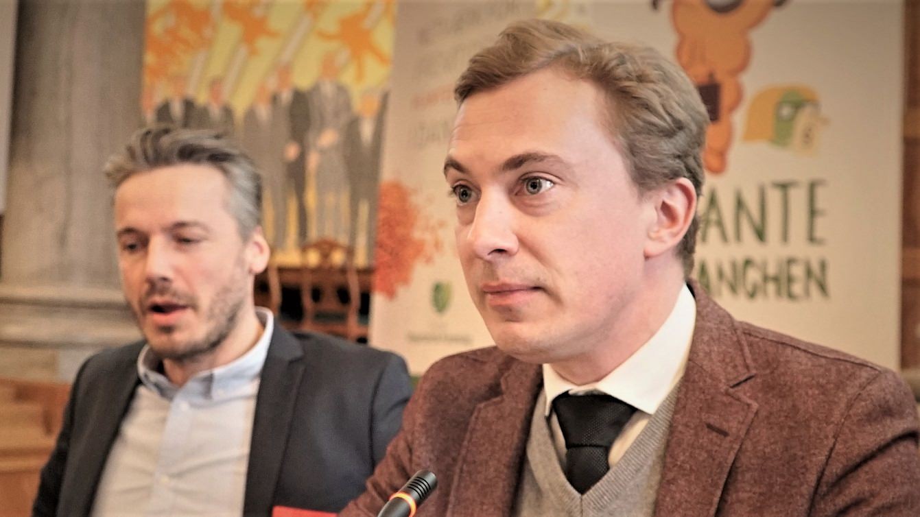 Morten Messerschmidt ses i fronten af billedet til en konference om plantebaserede fødevarer i 2020