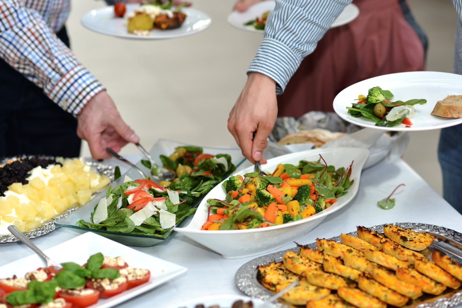 Buffet på restaurant
