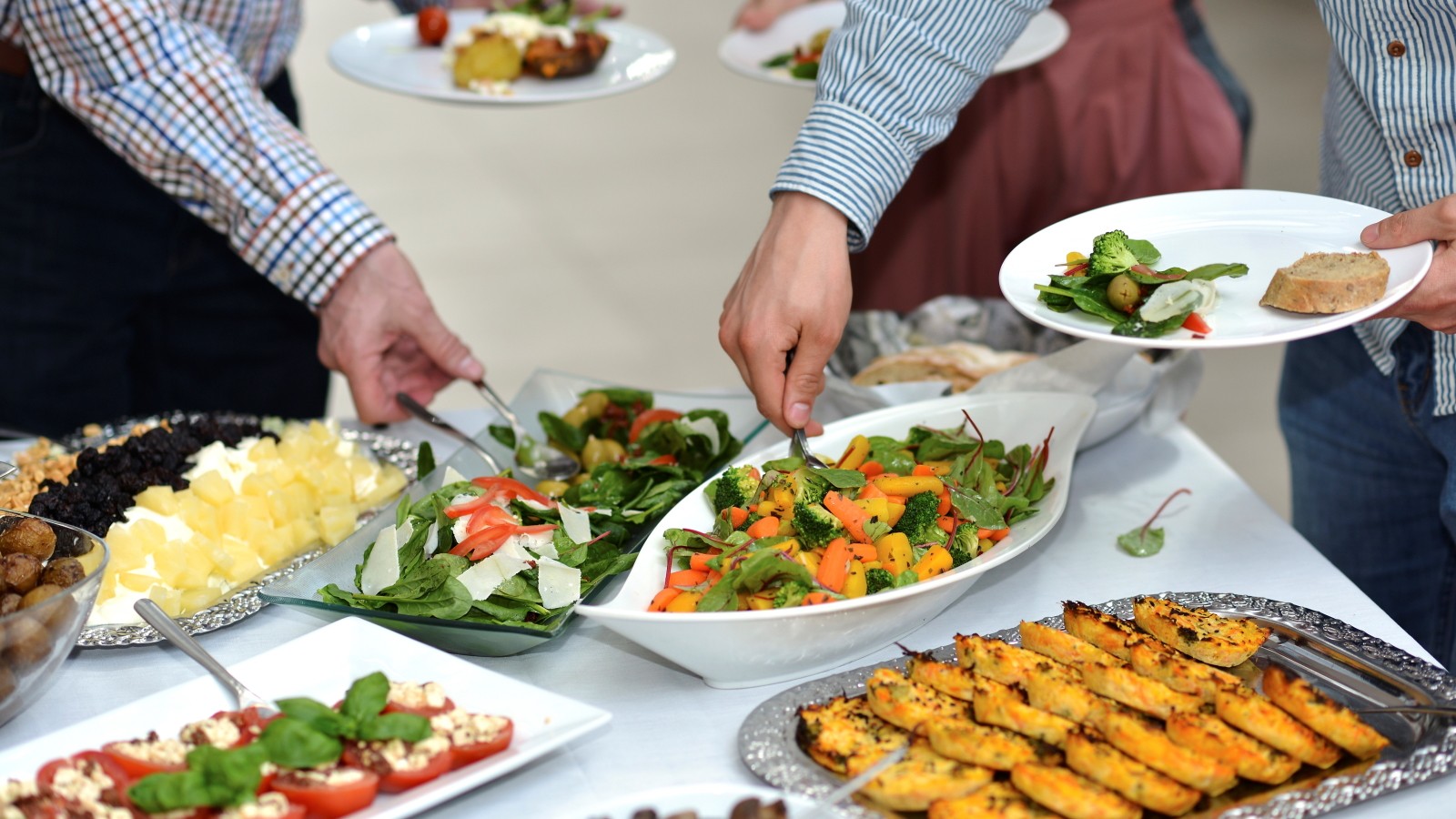 Buffet på restaurant