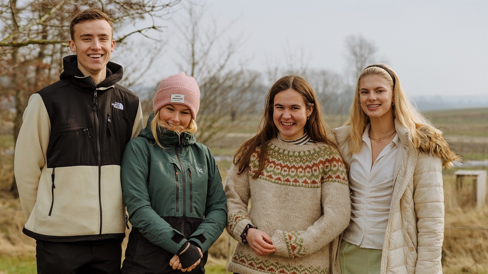 Frederik Stordal Poulsen, Michelle Gjerdrum, Celine Boysen og Anna Mikkelsen
