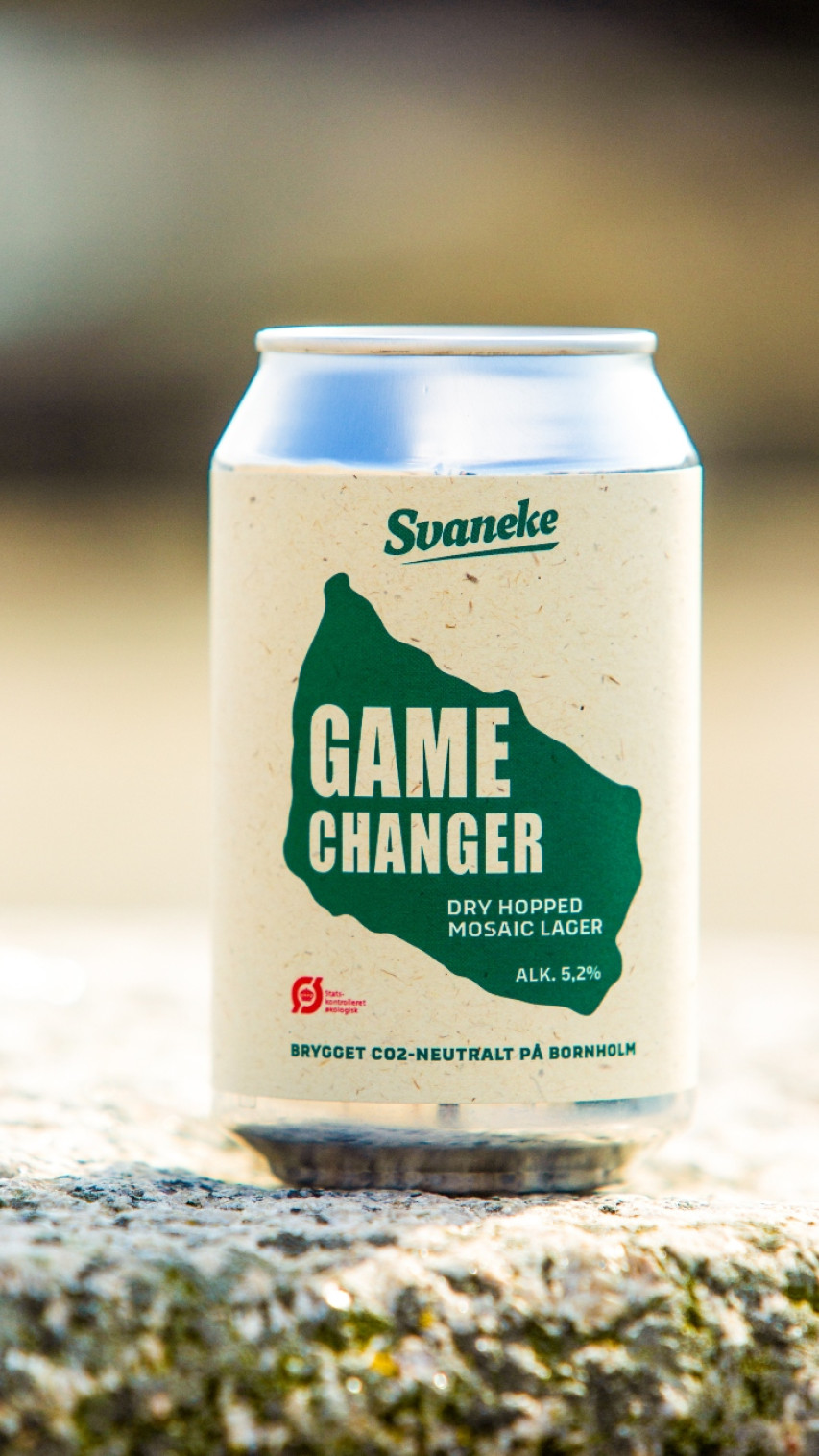 Game Changer er en ny øl, som Svaneke Bryghus lancerer for at markere den grønne milepæl, som det er at kunne producere CO2-neutalt