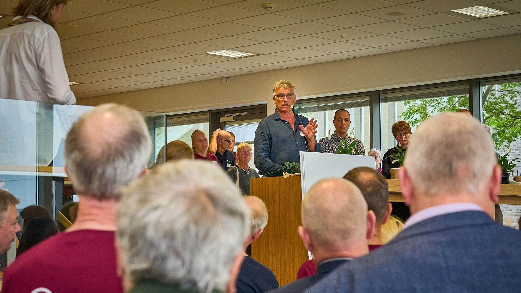 Per Kølster, formand for Økologisk Landsforening og bestyrelsesmedlem i det nye innovationscenter, nævnte bl.a. de mange parametre, som landbruget skal tage hensyn til i sin produktion