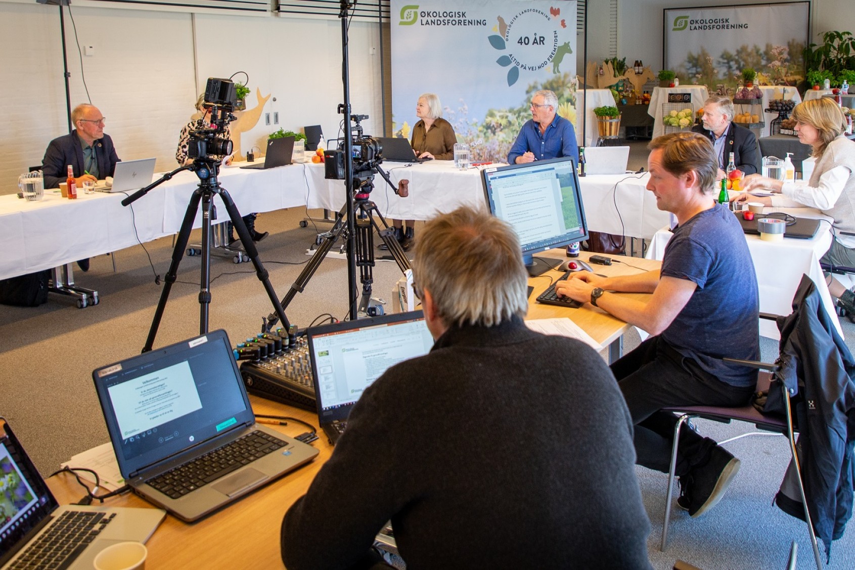 Teknikrummet til generalforsamlingen i 2021