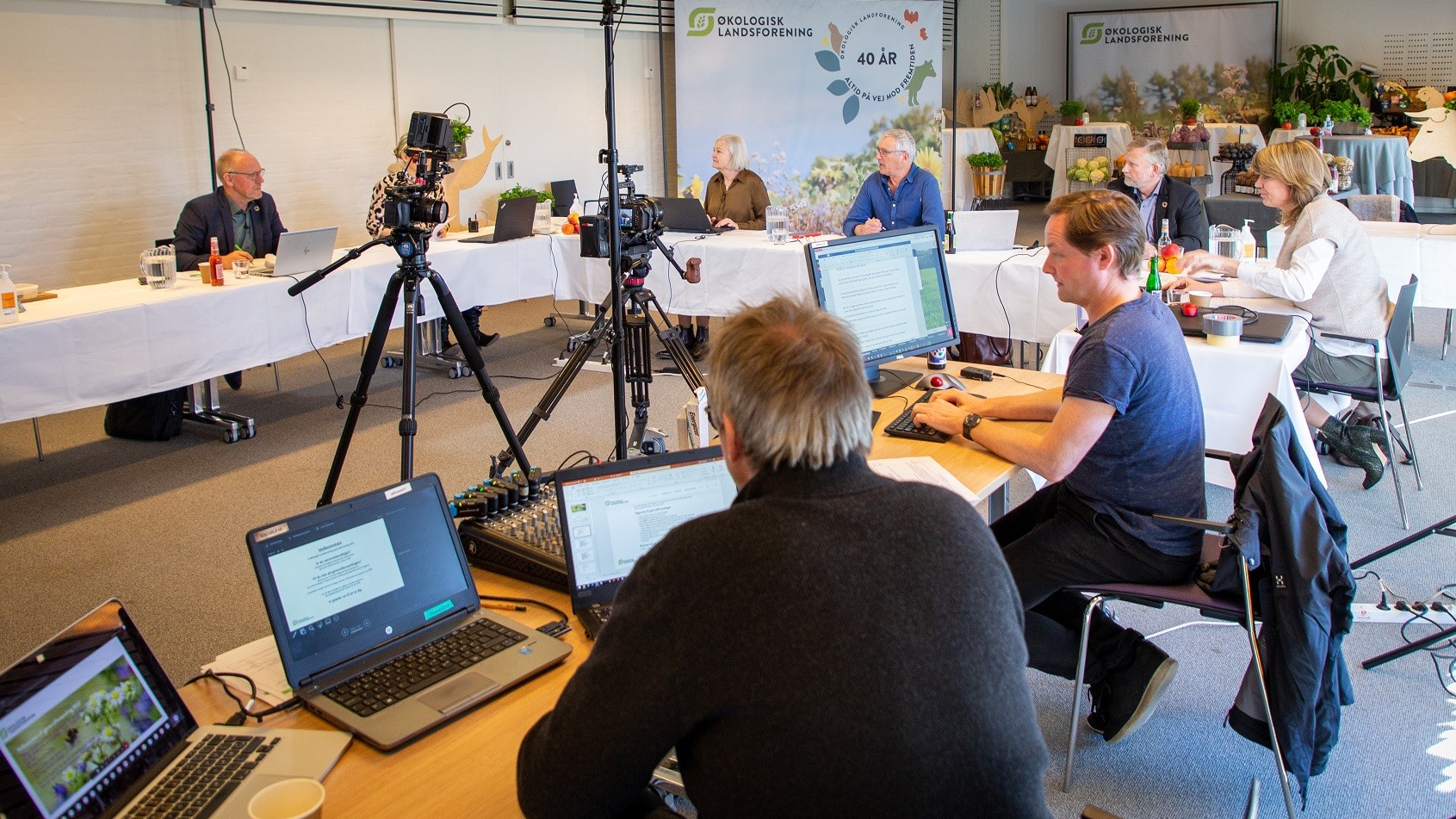 Teknikrummet til generalforsamlingen i 2021