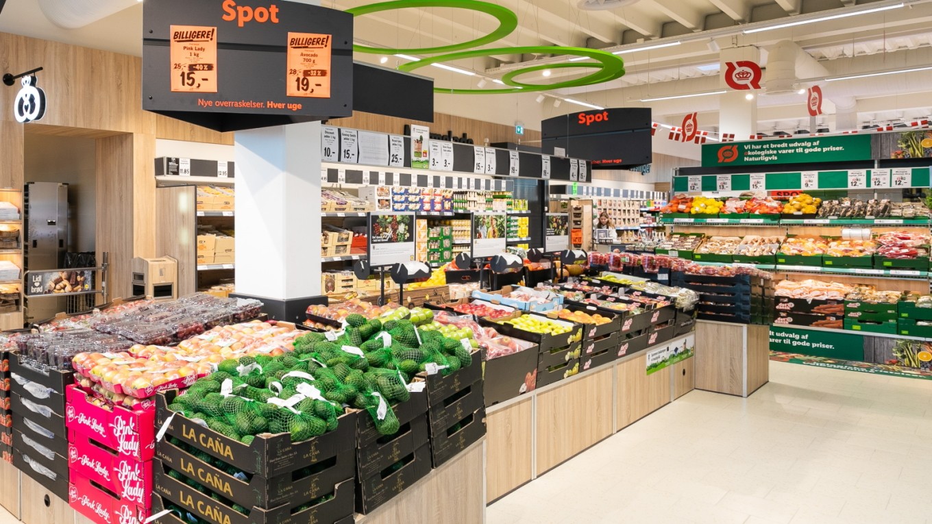 Grøntafdeling i Lidl
