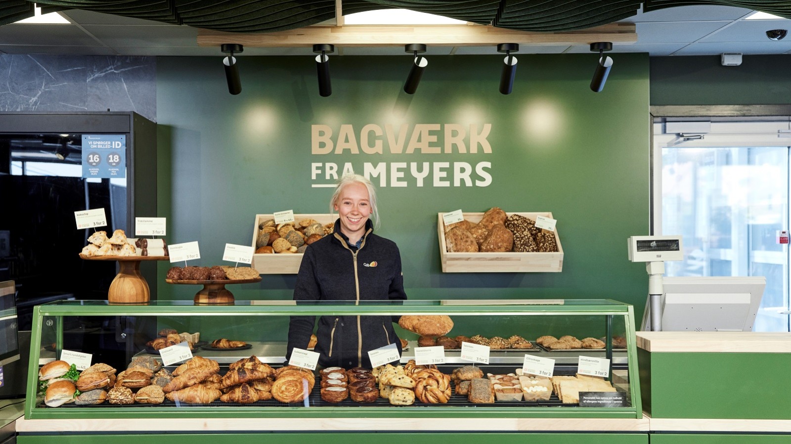 Ny afdeling med brød og kager hos Q8