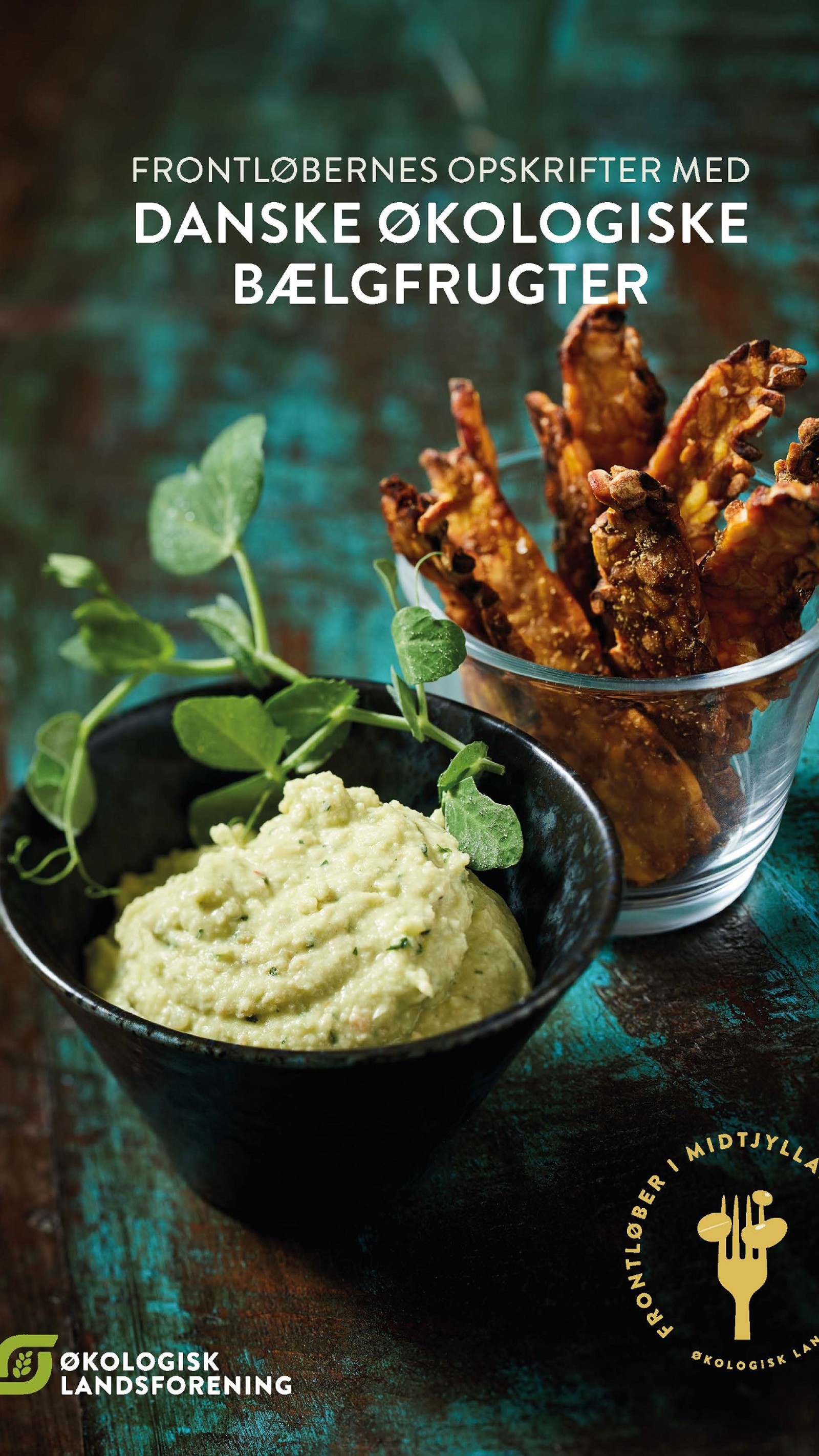 Opskriftshæftet ’Frontløbernes opskrifter med danske økologiske bælgfrugter’, rummer 15 opskrifter, som skal inspirere landets professionelle køkkener til at bruge flere danske bælgfrugter i maden