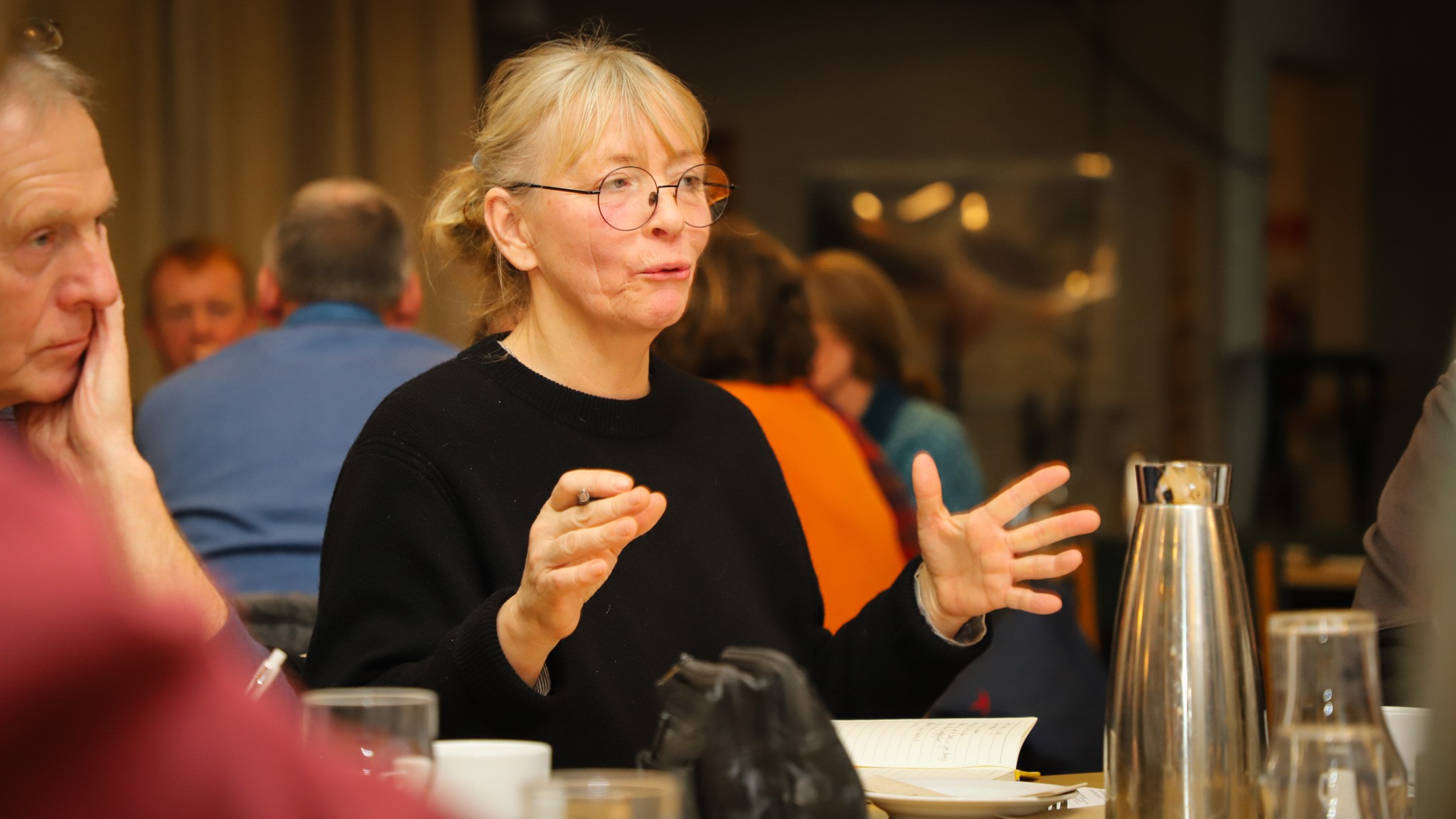 Forperson Louise Køster var selv med i workshoppens gruppearbejde