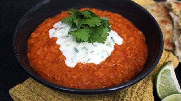 Dahl med raita