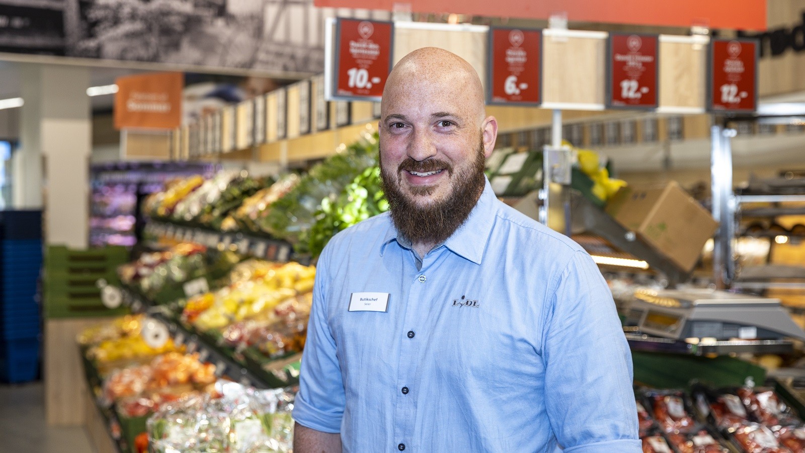 Butikschef Seier Kraft Hansen fra Lidl-butikken på Rådhuspladsen Aarhus