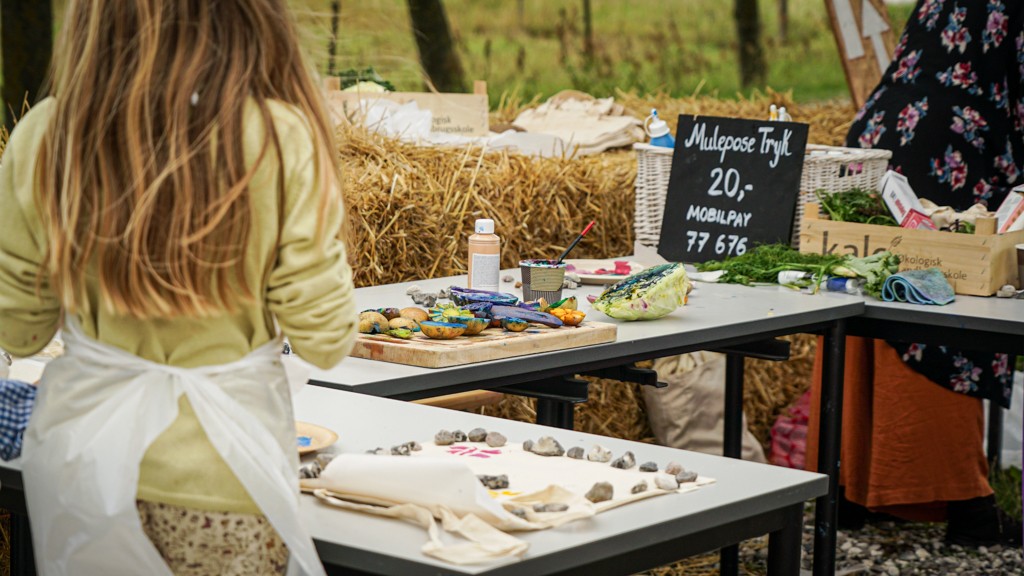 Stand hvor der kan males på muleposer