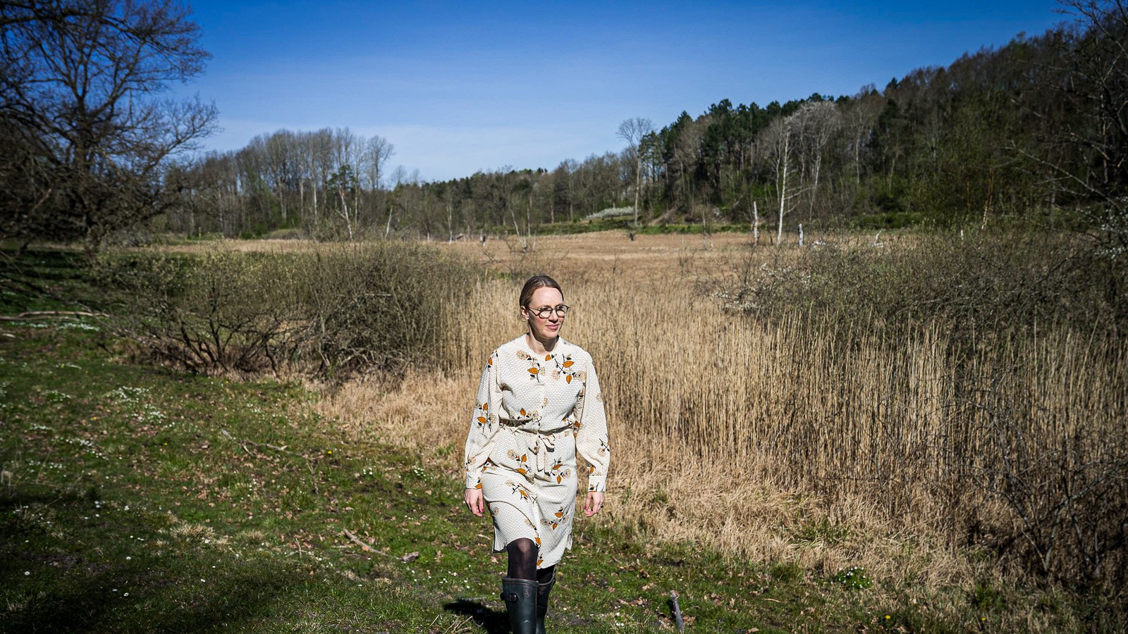 Lea Wermelin går i Klevads Mose