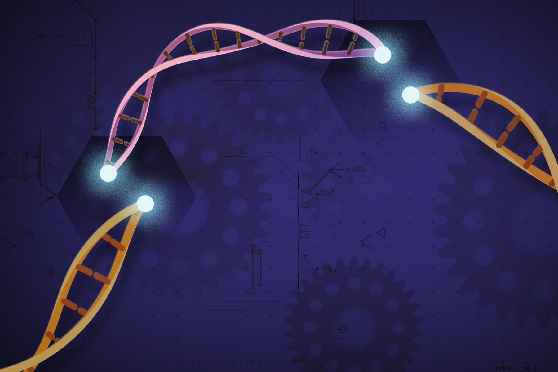 Illustration af Crispr-metoden