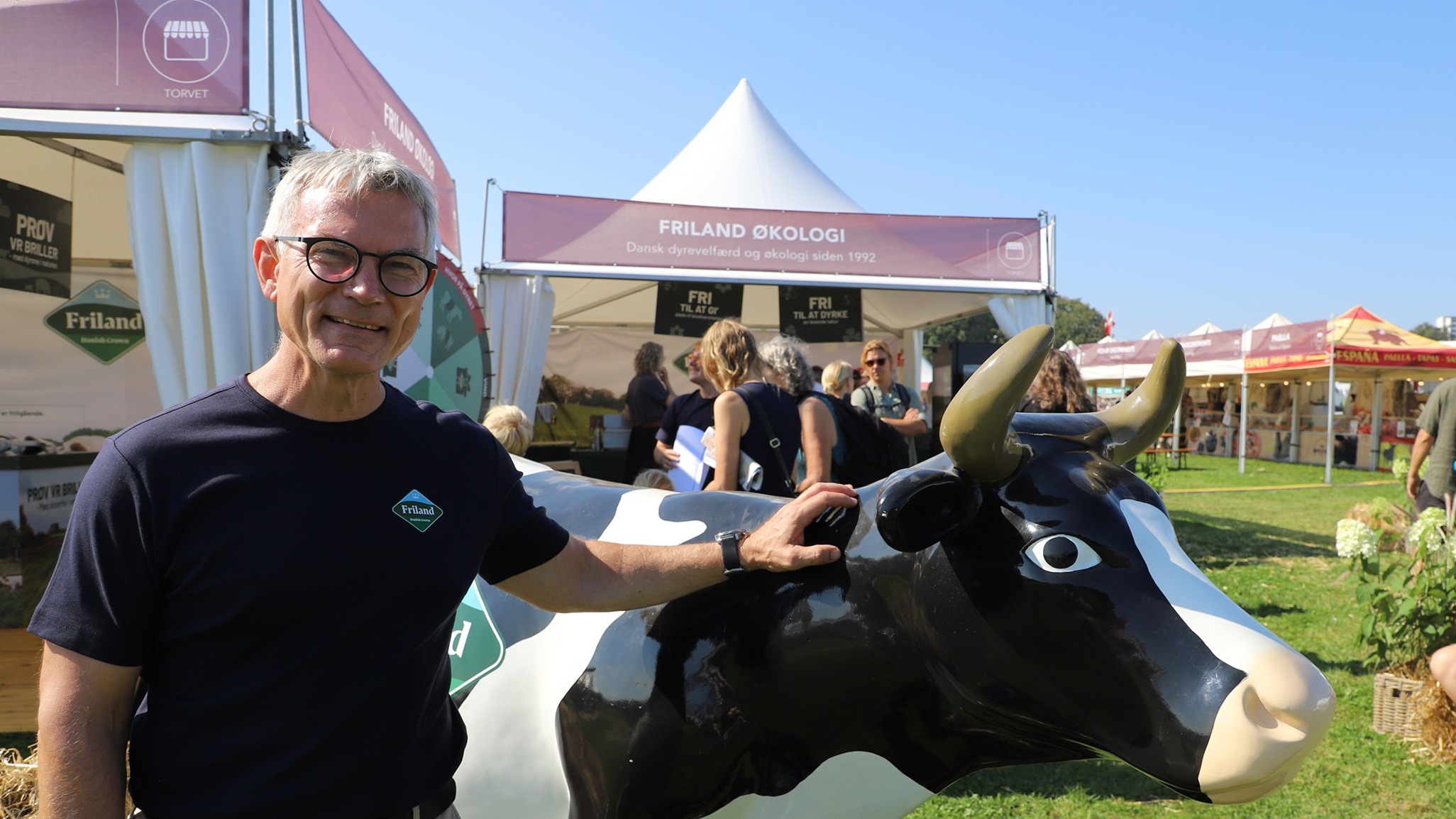 Søren Tinggaard på Frilands stand