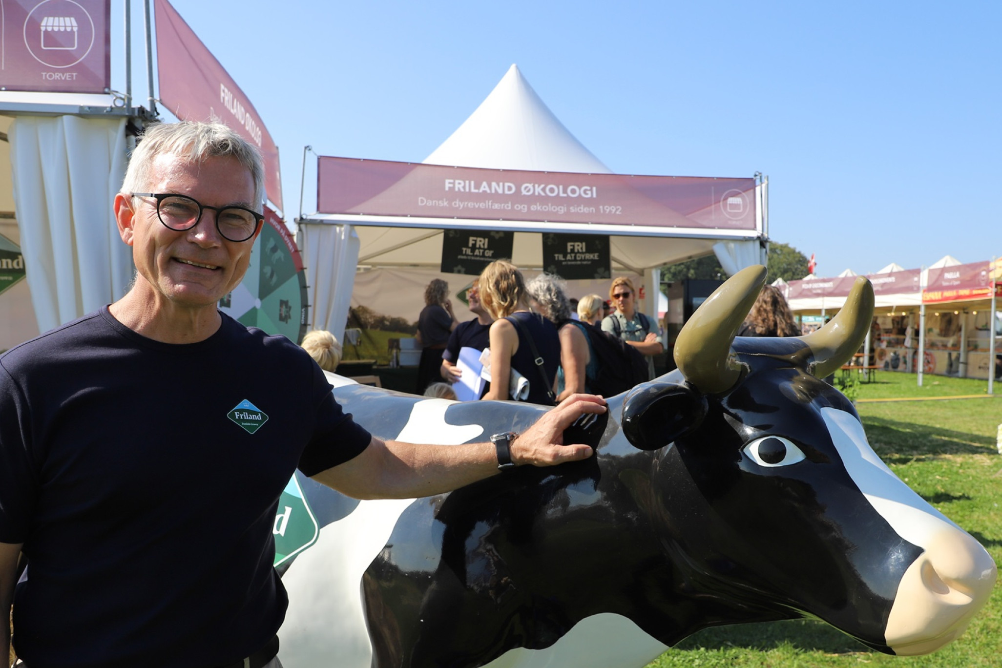 Søren Tinggaard på Frilands stand