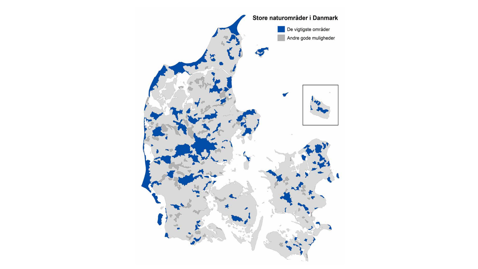Kort over Store naturområder i Danmark)