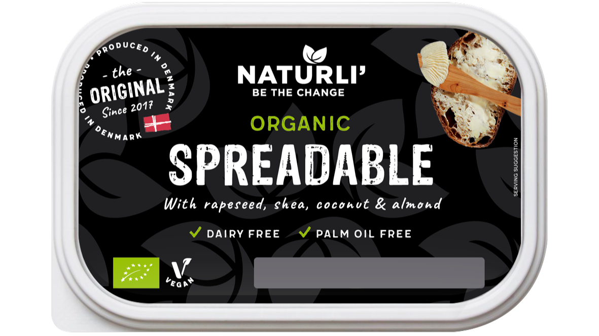 Packshot af økologisk smørbar