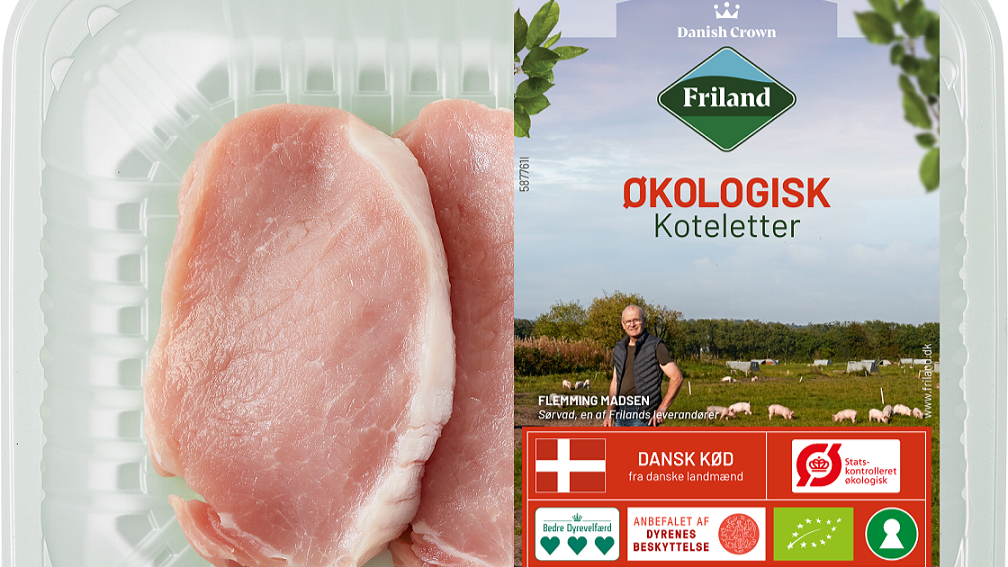 Friland har i år lavet et skifte i det grafiske udtryk, og over tid vil man gerne vise alle sine landmænd frem med navn, så forbrugerne kan se, at det er en rigtig landmand bag produkterne, oplyser Maria Bast, marketingansvarlig i Friland