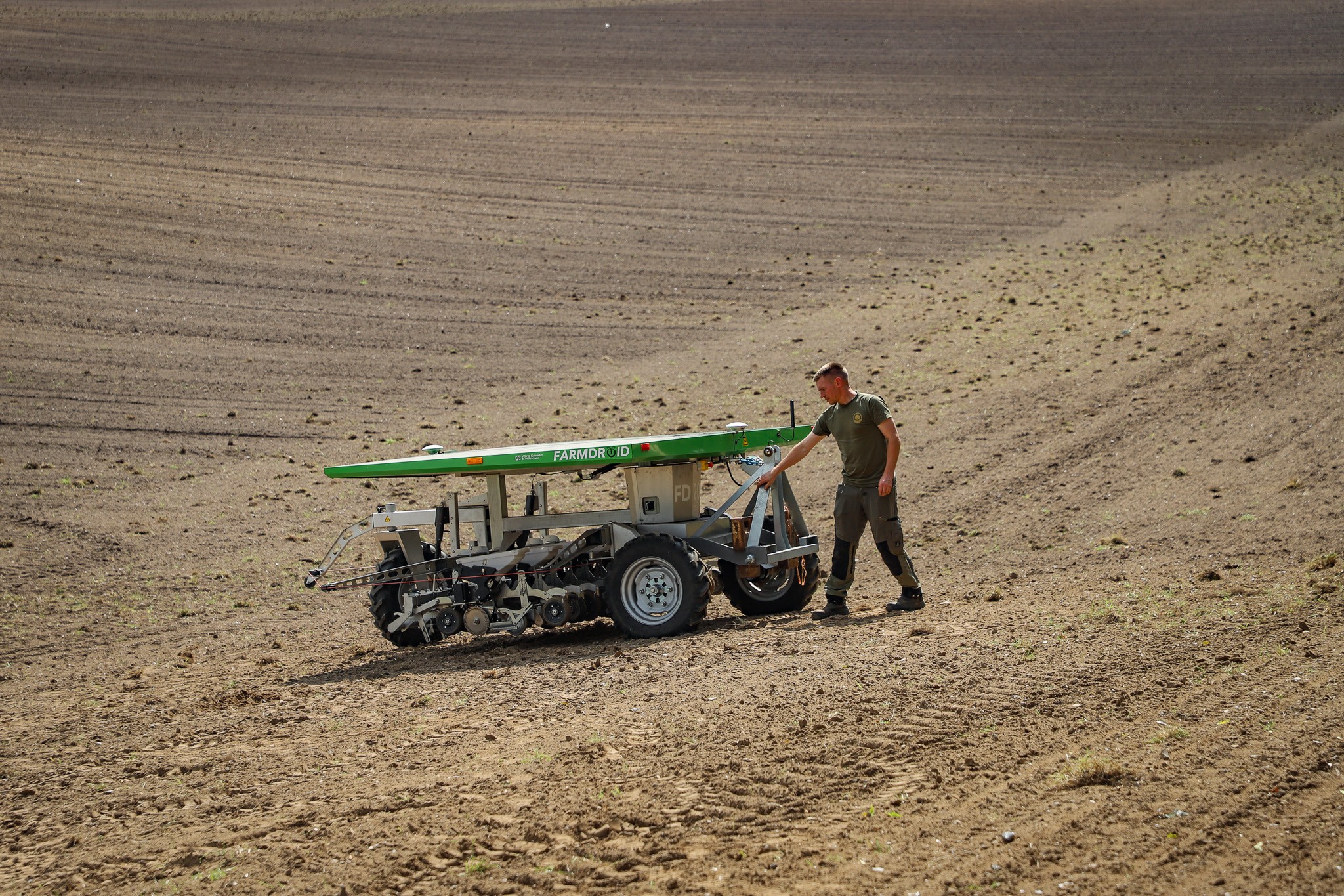 Steffen Rohde Døssing ved farmdroids på Tjele Gods