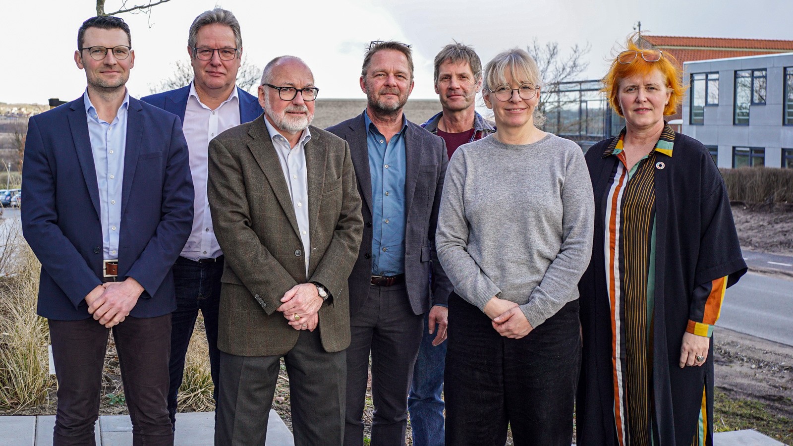 Bestyrelsen i ØL 2023. Fra venstre: Steffen Blume Bertelsen, Leif Friis Jørgensen, John Wagner Nielsen, Claus Bindslev, Sten Dissing, Louise Køster, Mette Winther Nielsen