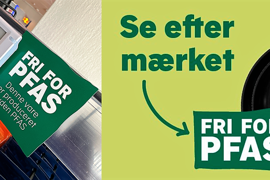 Reklame for Coops nye fri for PFAS-mærke