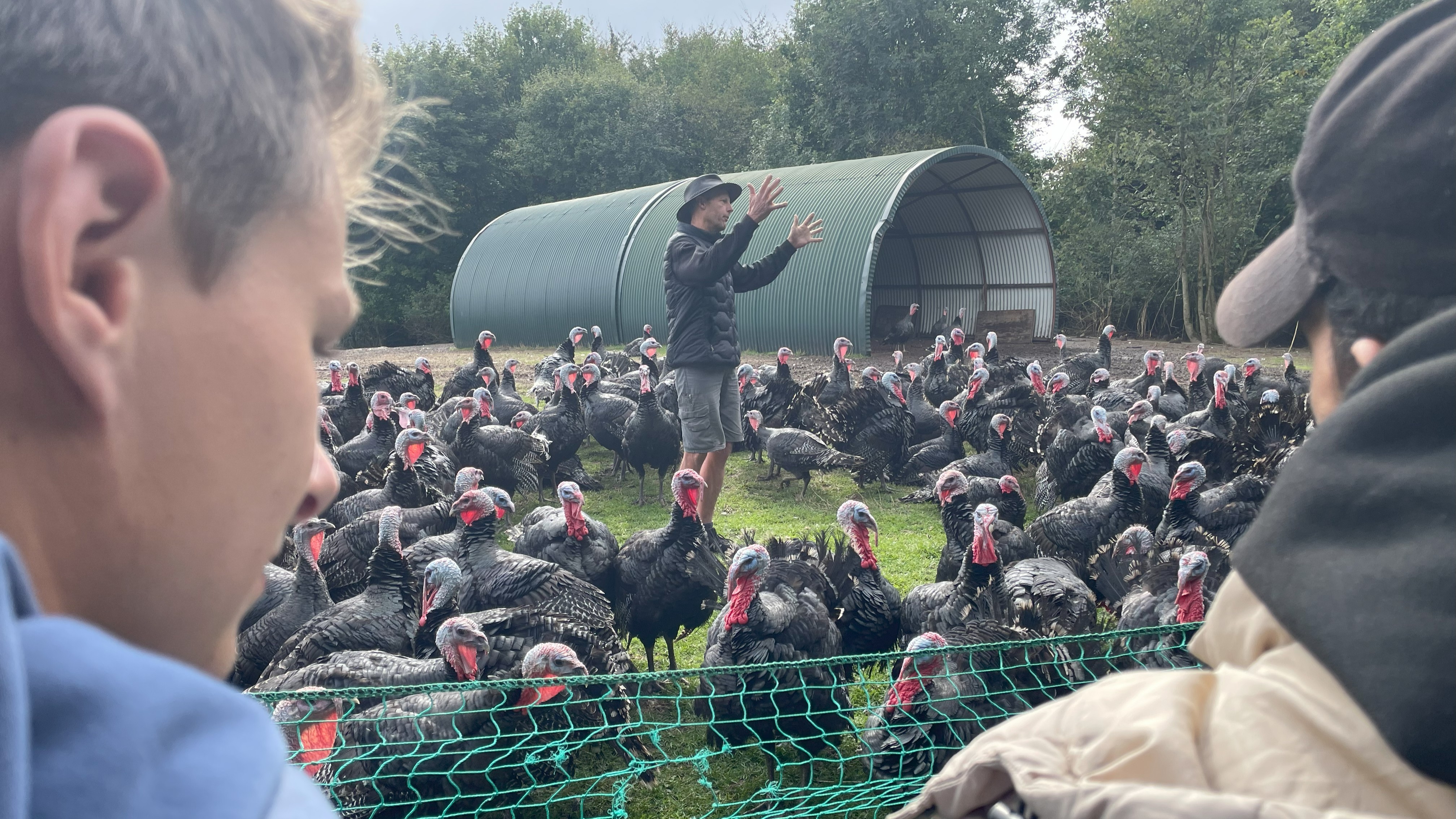 Arbejdet med ænder, gæs, kyllinger og kalkuner gav kokkeeleverne en større forståelse for de mange opgaver, som skal løses, når økologerne producerer fjerkræ under åben himmel