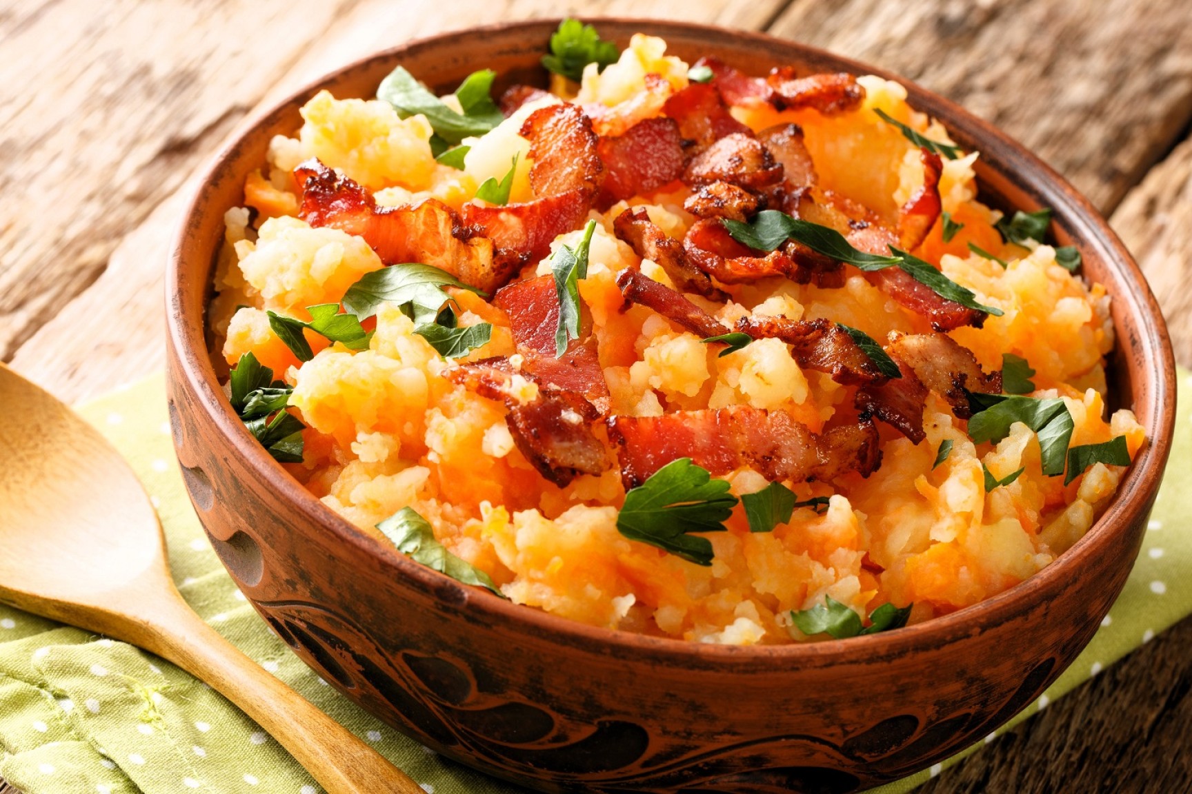 Nærbillede af retten hutspot