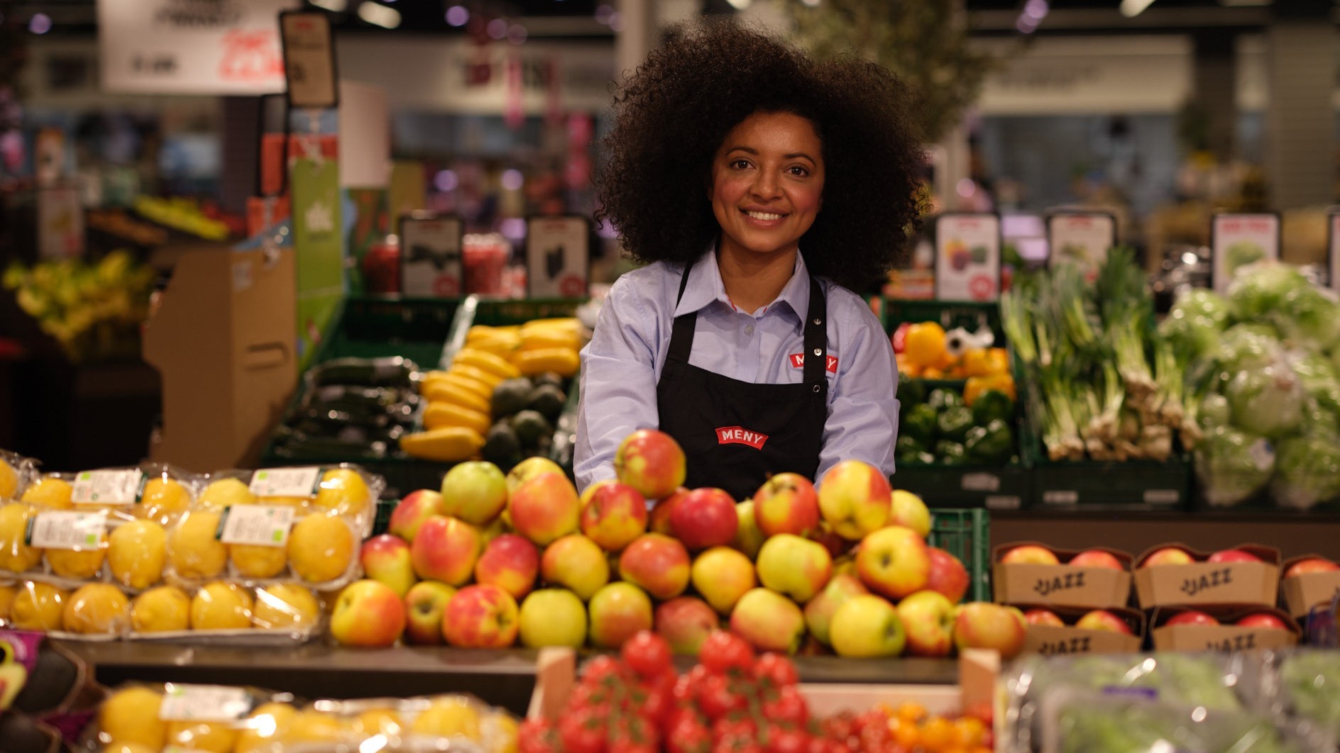 Grøntafdelingen i Meny