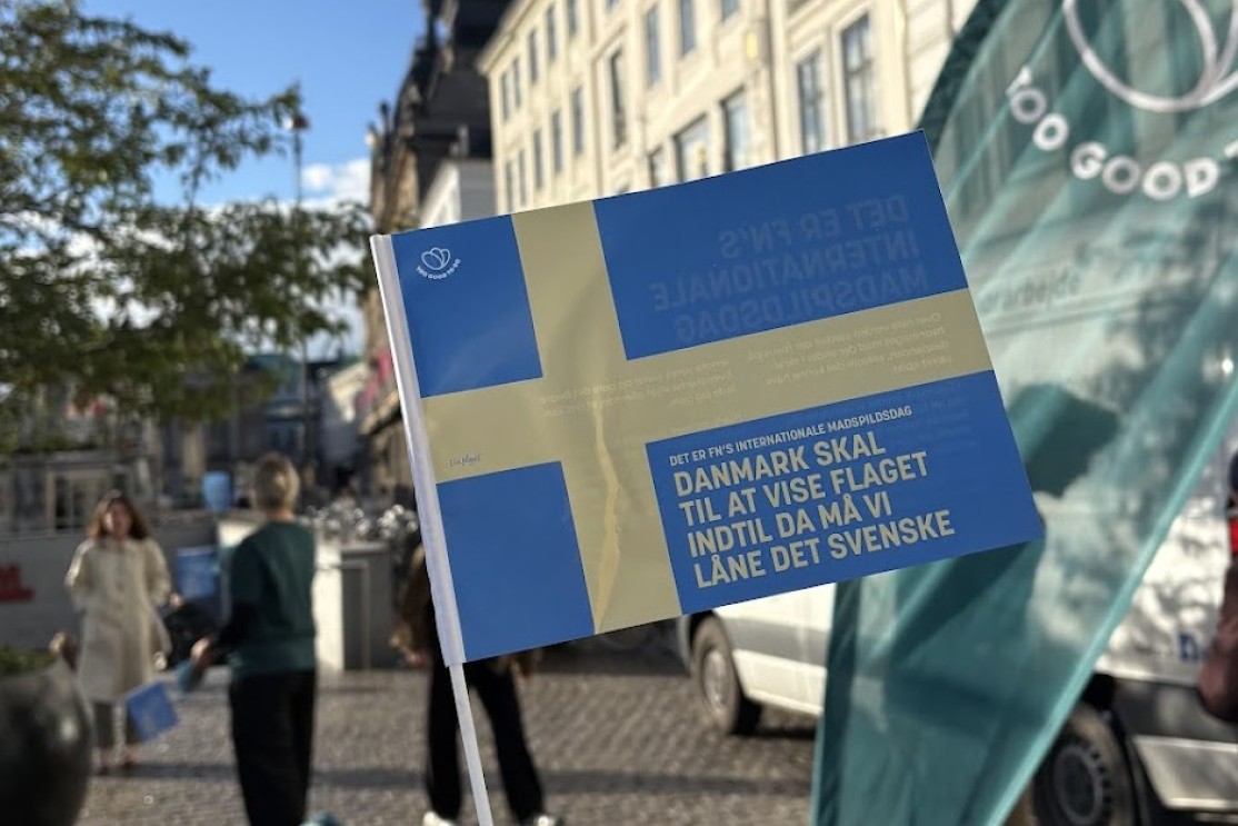 Too Good To Go uddeler svenske flag i København